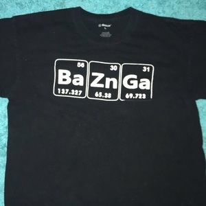 A men’s baznga shirt